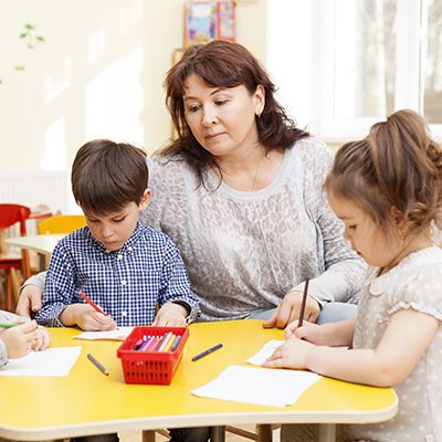 Caregiver with Kids 2